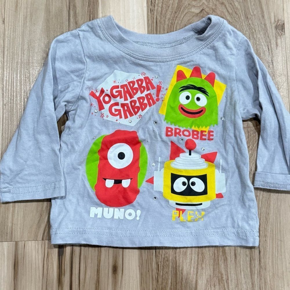 Yo Gabba Gabba 2012 Long Sleeve Y2K Shirt Baby 6-9M